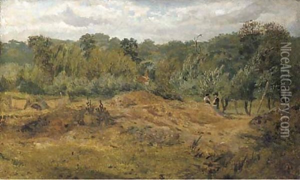 Kensington gravel pits Oil Painting - John Linnell