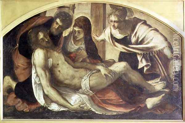 Pieta Oil Painting - Jacopo Tintoretto (Robusti)