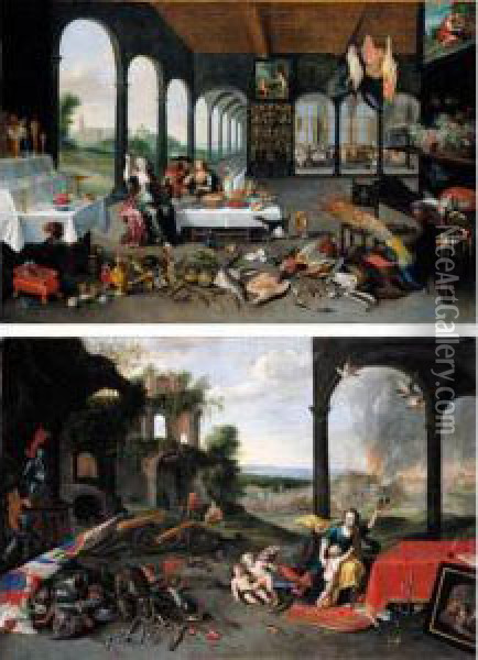 An Allegory Of Taste Oil Painting - Jan van Kessel