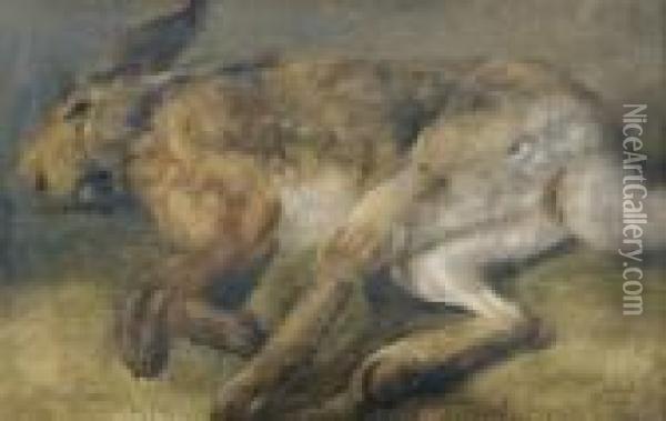 Lepra Morta. Oil Painting - Giovanni Segantini