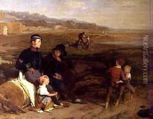 The Convalescent from the Battle of Waterloo 1822 Oil Painting - William Mulready