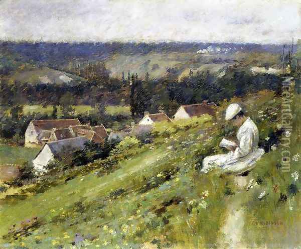 Val D Arconville Oil Painting - Theodore Robinson
