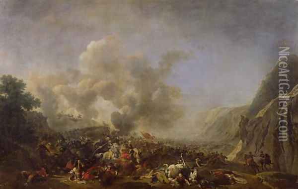 General Jean Andoche Junot 1771-1813 Duc dAbrantes, at the Battle of Nazareth, 8th April 1799 Oil Painting - Nicolas Antoine Taunay