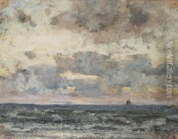 North Sea, Light Effects Oil Painting - Pericles Pantazis