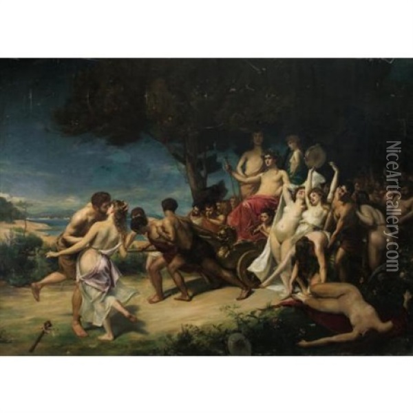 The Triumph Of Bacchus Oil Painting -  Carolus-Duran