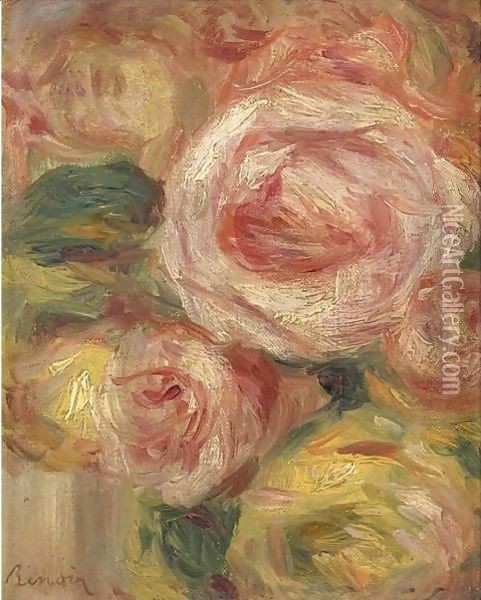 Fleurs 2 Oil Painting - Pierre Auguste Renoir