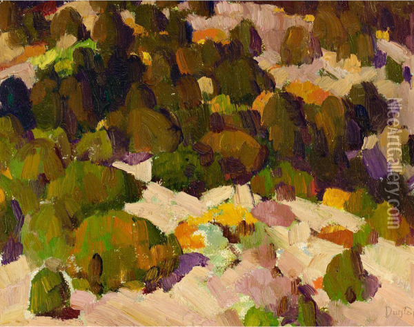 Chupadero Landscape Oil Painting - W. Herbert Dunton
