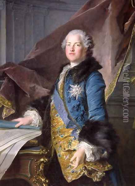 Abel Francois Poisson 1727-81 Marquis de Marigny, 1755 Oil Painting - Louis Tocque