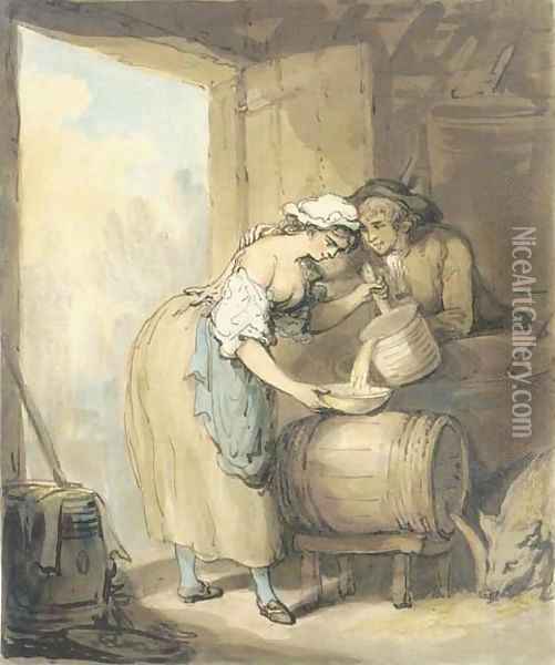 The careless servant Oil Painting - Thomas Rowlandson