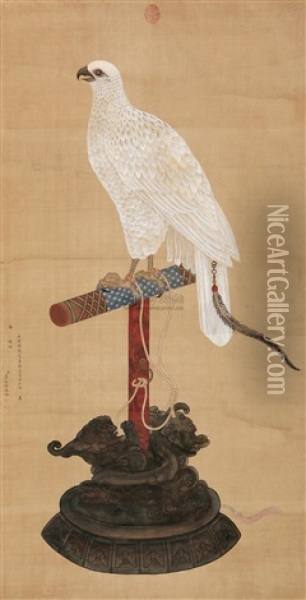 White Eagle Oil Painting -  Jiang Tingxi