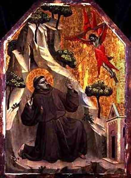 The Stigmatisation of St Francis Oil Painting - Taddeo Gaddi