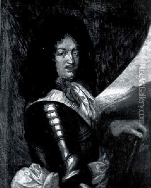 Portrait Of The Duc D'orleans Oil Painting - Pierre Mignard the Elder