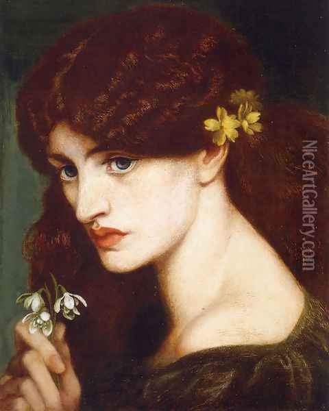 Blanzifiore Oil Painting - Dante Gabriel Rossetti