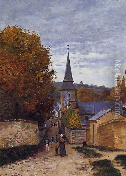 Street In Saint Adresse Oil Painting - Claude Oscar Monet