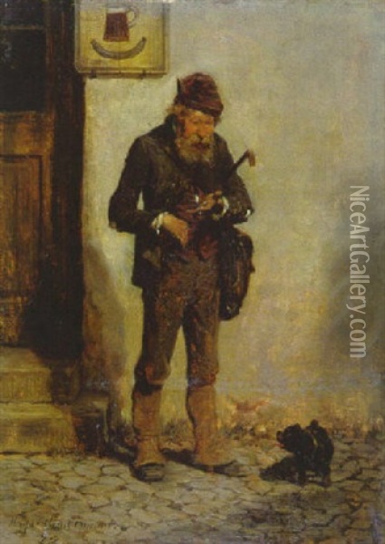 Der Letzte Groschen Oil Painting - Hugo Wilhelm Kauffmann