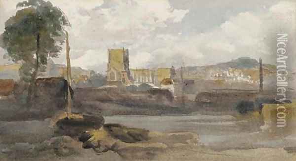 Bristol Cathedral from the south Oil Painting - Peter de Wint