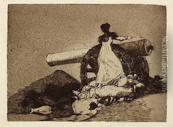 Los Desastres De La Guerra Oil Painting - Francisco De Goya y Lucientes