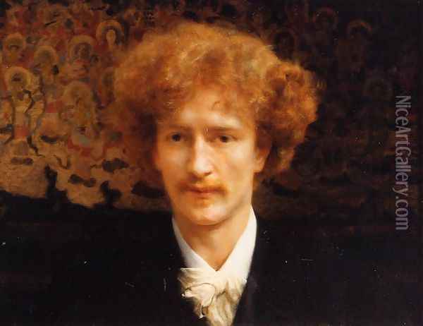 Portrait of Ignacy Jan Paderewski Oil Painting - Sir Lawrence Alma-Tadema