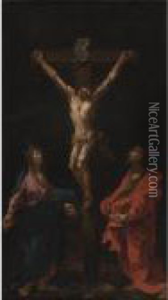 Crucifixion Oil Painting - Alessandro Magnasco