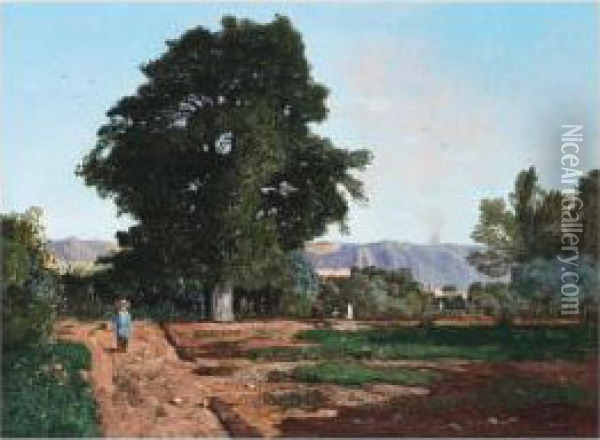 En Provence Oil Painting - Paul-Camille Guigou