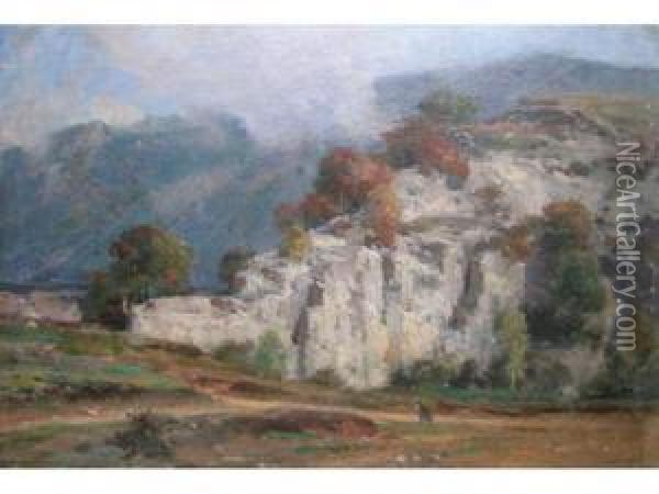 Paysage Du Vercors Oil Painting - Jules Joseph Augustin Laurens