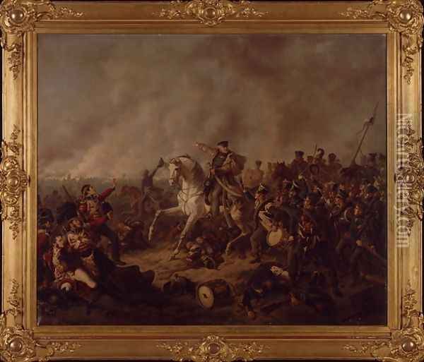 The Battle of Waterloo Oil Painting - Friedrich Kaiser