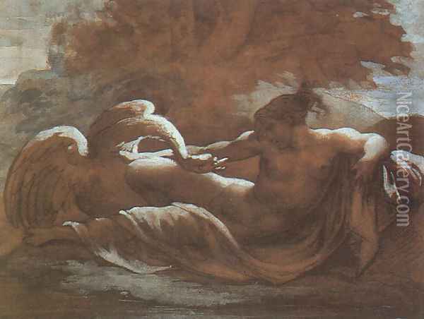 Leda and the Swan Oil Painting - Theodore Gericault