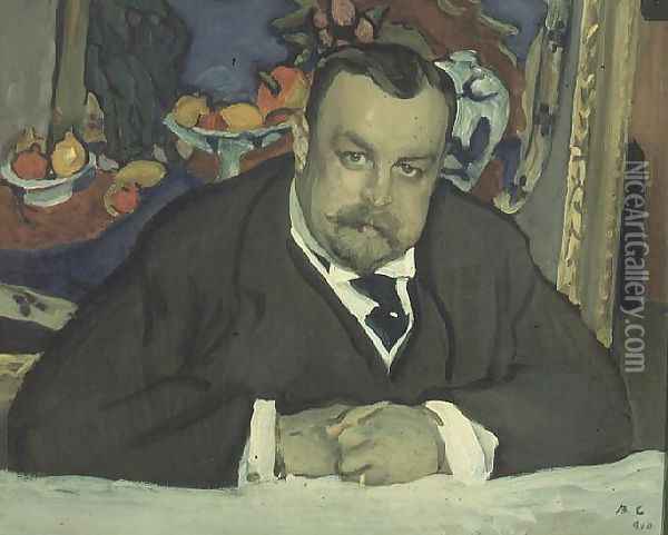 Portrait of I. Morosov, 1910 Oil Painting - Valentin Aleksandrovich Serov