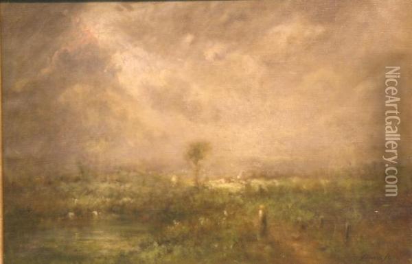 The Shaft Of Light Oil Painting - George Inness Jnr.