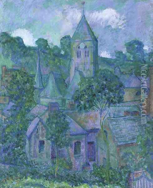 Giverny at Night Oil Painting - Theodore Butler