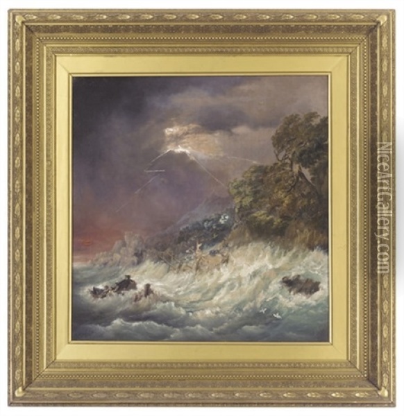 The Rescue Boat Oil Painting - William Collins