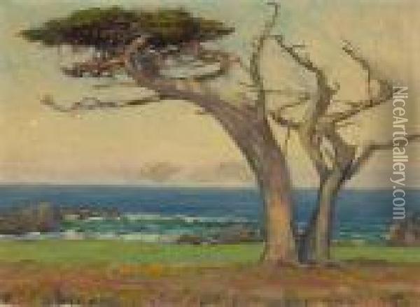 At Cypress Point Oil Painting - William Posey Silva