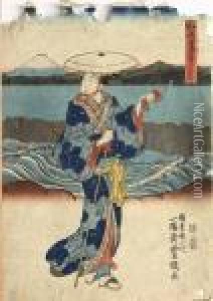 Ukiyo-e Oil Painting - Kunisada