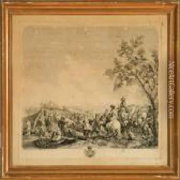 Four Hunting And Camp Scenes Oil Painting - Pieter Wouwermans or Wouwerman