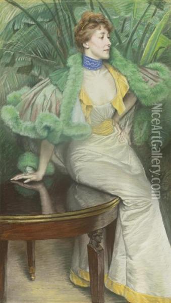 The Princesse De Broglie Oil Painting - James Jacques Joseph Tissot