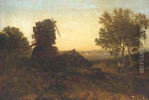 The Deserted Mill Oil Painting - John Holland