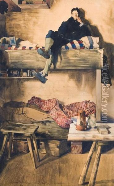 De Jonge Schilder Oil Painting - Maurice Langaskens