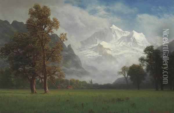 Jungfrau Oil Painting - Albert Bierstadt