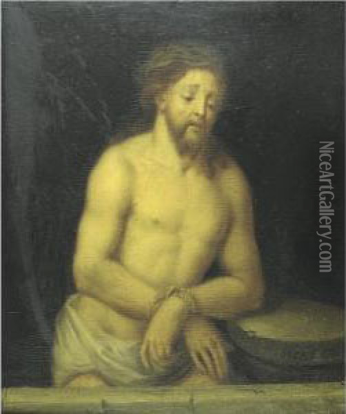 Man Of Sorrows Oil Painting - Adriaen Van Der Werff