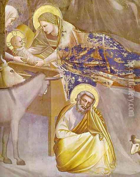 The Nativity 1304-1306 Oil Painting - Giotto Di Bondone