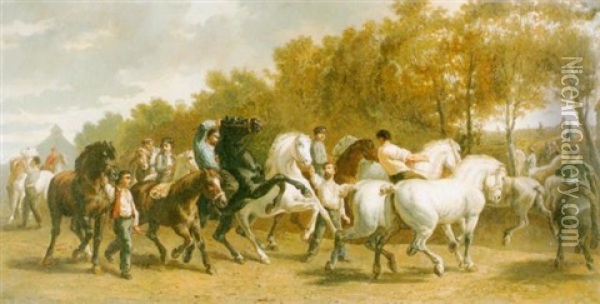 Der Pferdemarkt Oil Painting - Rosa Bonheur