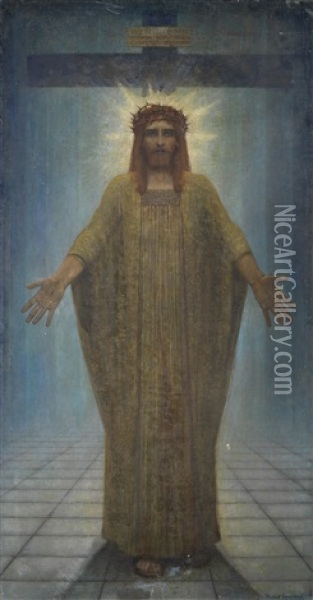 The Messiah Oil Painting - Herbert Gustave Schmalz