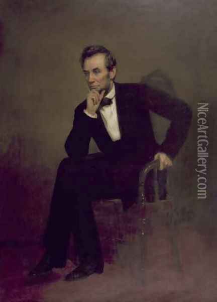 Abraham Lincoln Oil Painting - George Peter Alexander Healy