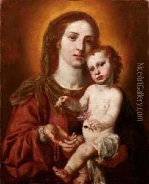 Madonna Col Bambino Oil Painting - Domenico Fiasella
