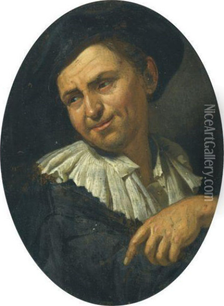 Portrait Of A Man Oil Painting - Jacob Van Toorenvliet