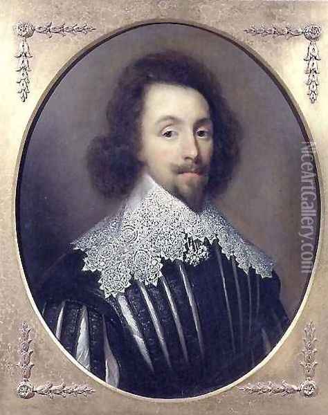 Portrait of King Charles I of Great Britain and Ireland 1600-49 Oil Painting - Cornelius Janssens Van Ceulen