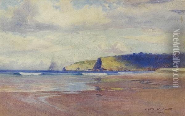 Coastal View Oil Painting - Gerald Fitzgerald