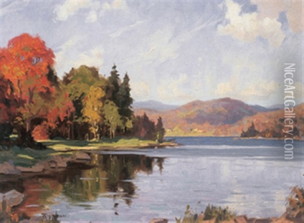 Fall Landscape Oil Painting - Eric Riordon