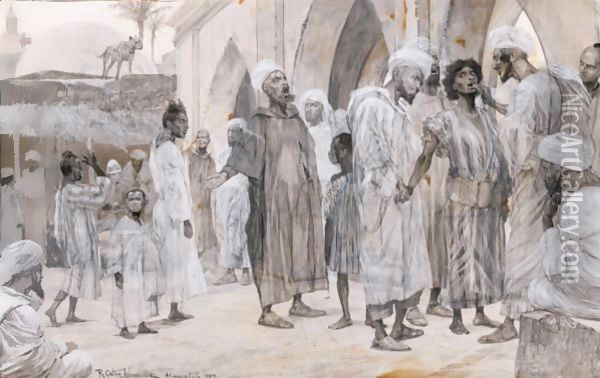 The Slave Merchant Oil Painting - Richard Caton Woodville
