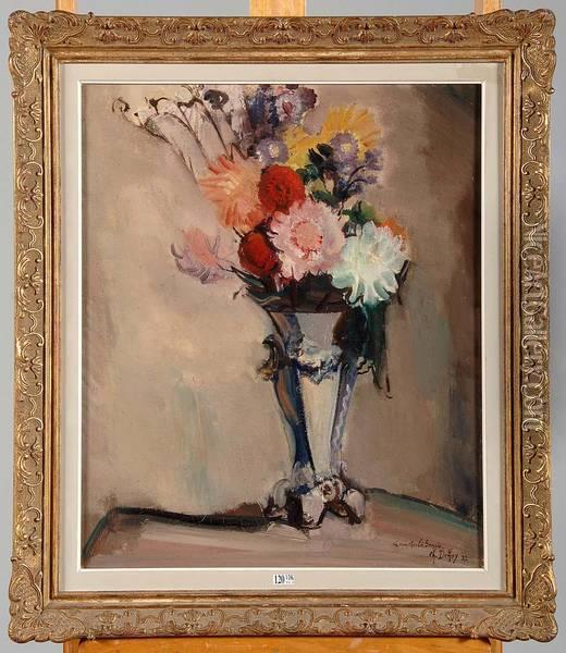 Vase De Fleurs Oil Painting - Charles Dehoy
